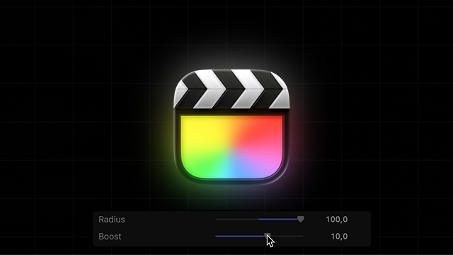Предпросмотр плагина Glowing